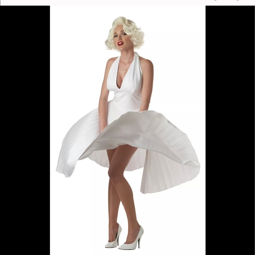 Marilyn Monroe Halloween costume white dress L
